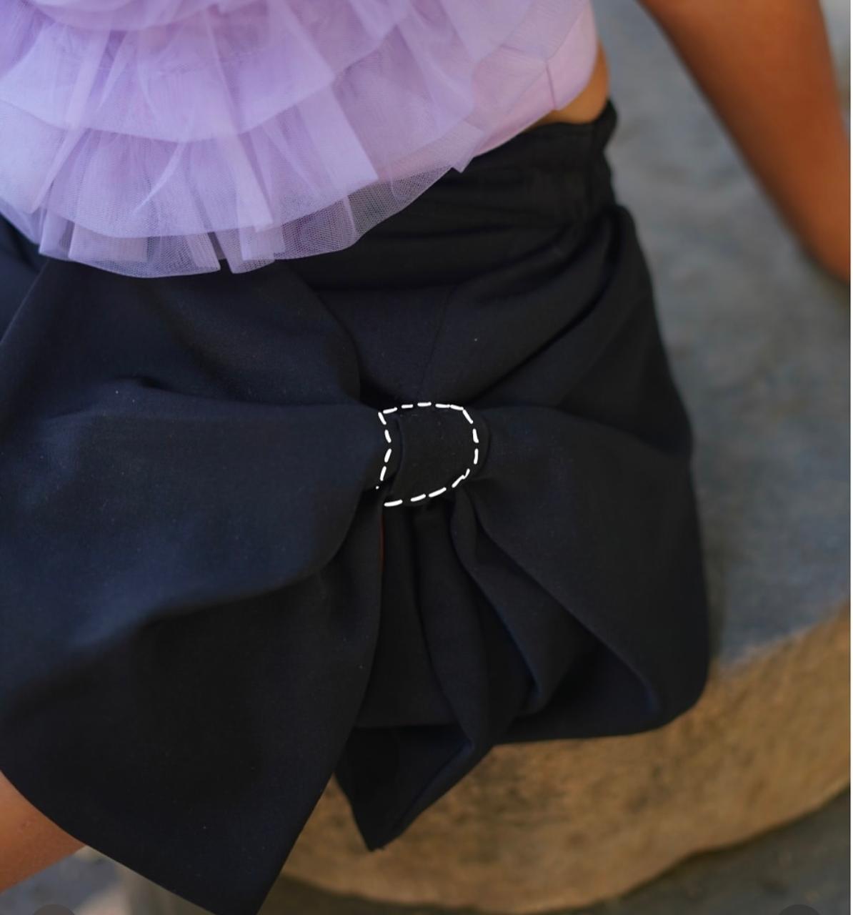 Bow skirt & flower top